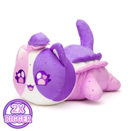 Macaron Aphmau Cat is the fanciest treat you’ll meet! She’s cute, cuddly, and purr-fectly sweet! Adopt one today! This Macaron Aphmau Cat jumbo plushie and other Carnival Treats Aphmau MeeMeow pillow plush toys are officially licensed Aphmau merch! These pillowy stuffed animals feature cute embroidered faces and big, squishy bodies made from super soft material, perfect for any Aphmau fan. There are five 16-inch Carnival Treats MeeMeows to collect. Who will you add to your collection