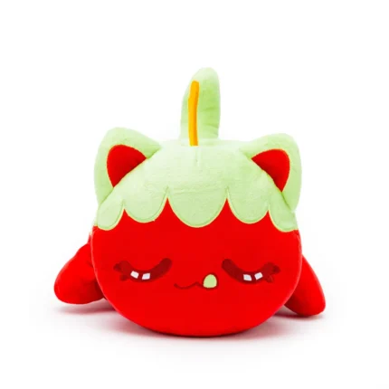Poison Apple Cat is paw-sitively enchanting! Just try not to be tempted into giving her a snuggle! Adopt one today! This glow-in-the-dark Poison Apple Cat plushie and other Halloween MeeMeow 11” plush toys are officially licensed Aphmau merch! These stuffed animals feature cute embroidered faces and squishy bodies made from super soft material, perfect for any Aphmau fan. There are five 11” Halloween MeeMeows to collect. Who will you add to your collection?