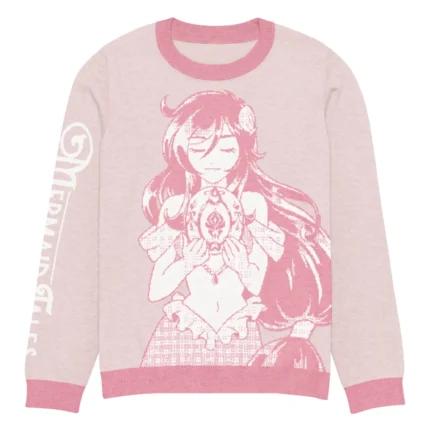 Mermaid Tales Aphmau crewneck sweater with vibrant character design, soft fabric, and cozy fit for fans.