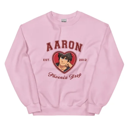 Aphmau Aaron Phoenix Drop varsity sweatshirt with character-inspired graphic design