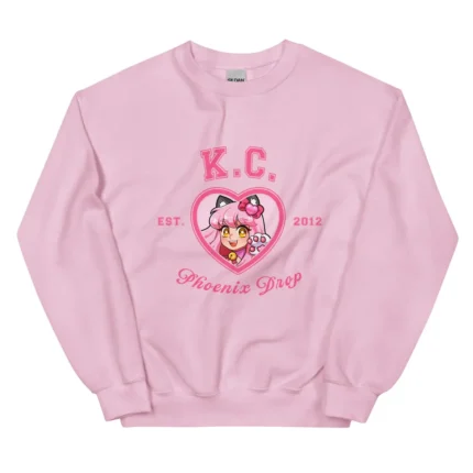 Make KC your MVP with this Phoenix Drop varsity sweatshirt! Rep your love for KC and Phoenix Drop High pride in style with this soft crew neck sweatshirt made from poly-cotton blend material. This comfy long sleeve pullover is officially licensed merch and features a cute graphic print design. Makes a great collectible gift for
