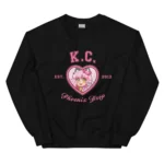 Make KC your MVP with this Phoenix Drop varsity sweatshirt! Rep your love for KC and Phoenix Drop High pride in style with this soft crew neck sweatshirt made from poly-cotton blend material. This comfy long sleeve pullover is officially licensed merch and features a cute graphic print design. Makes a great collectible gift for