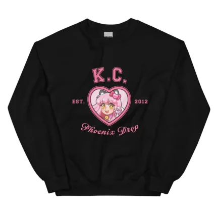 Make KC your MVP with this Phoenix Drop varsity sweatshirt! Rep your love for KC and Phoenix Drop High pride in style with this soft crew neck sweatshirt made from poly-cotton blend material. This comfy long sleeve pullover is officially licensed merch and features a cute graphic print design. Makes a great collectible gift for