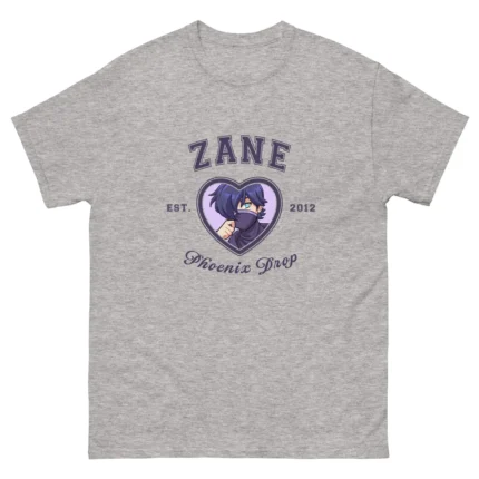 Aphmau Zane Phoenix Drop Varsity Tee with Phoenix Drop inspired character design