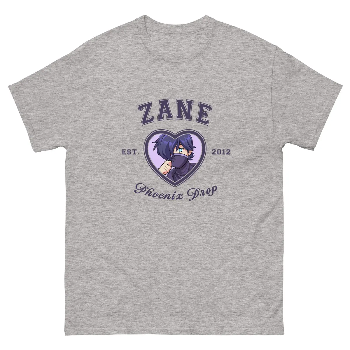 Aphmau Zane Phoenix Drop Varsity Tee – Phoenix Drop Character Shirt Aphmau Zane Phoenix Drop Varsity Tee with Phoenix Drop inspired character design