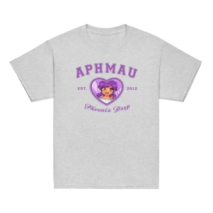 Aphmau Phoenix Drop Varsity Tee with Phoenix Drop inspired graphic design