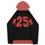 25 Million Aaron Hoodie featuring a commemorative fan design, adjustable hood, and kangaroo pocket.