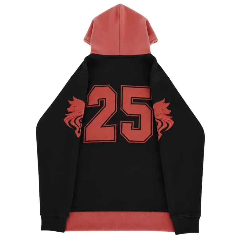 25 Million Aaron Hoodie featuring a commemorative fan design, adjustable hood, and kangaroo pocket.